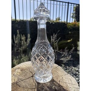 WATERFORD CRYSTAL Comeragh (Cut) Decanter‎ & Stopper, Crafted In Ireland 13"